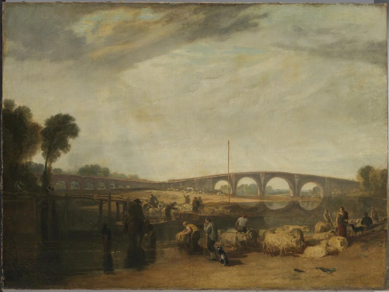 Walton bridges, by Joseph Mallord William Turner, oil, 1806