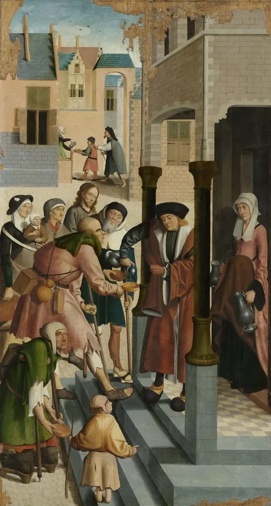 De zeven werken van barmhartigheid. 2: Het laven van de dorstigen.