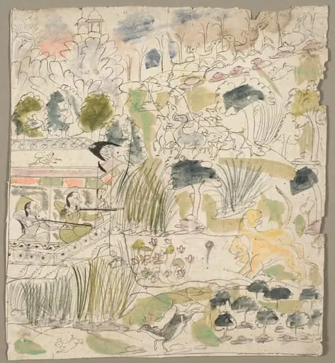 Ladies Shooting from a Pavilion