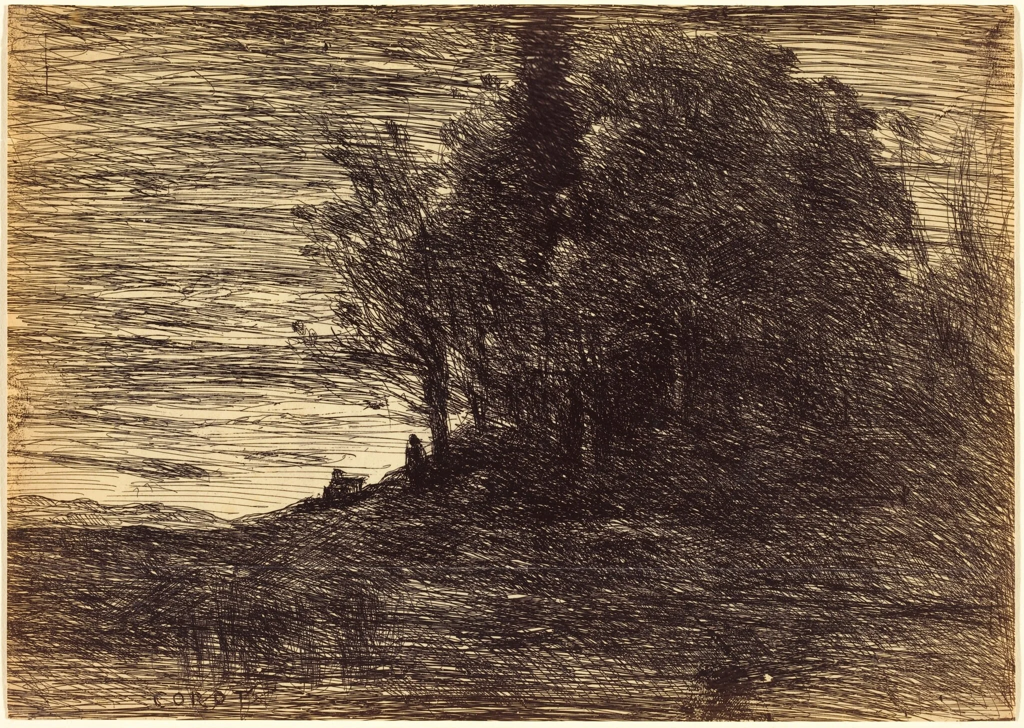 Hermit's Woods (Le Bois de l'ermite), by Jean Baptiste Camille Corot, 1858