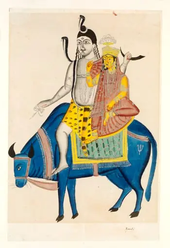 Shiva and Parvati on Nandi