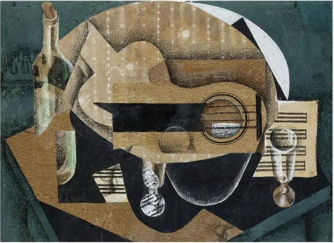 A Guitar, Glasses and a Bottle