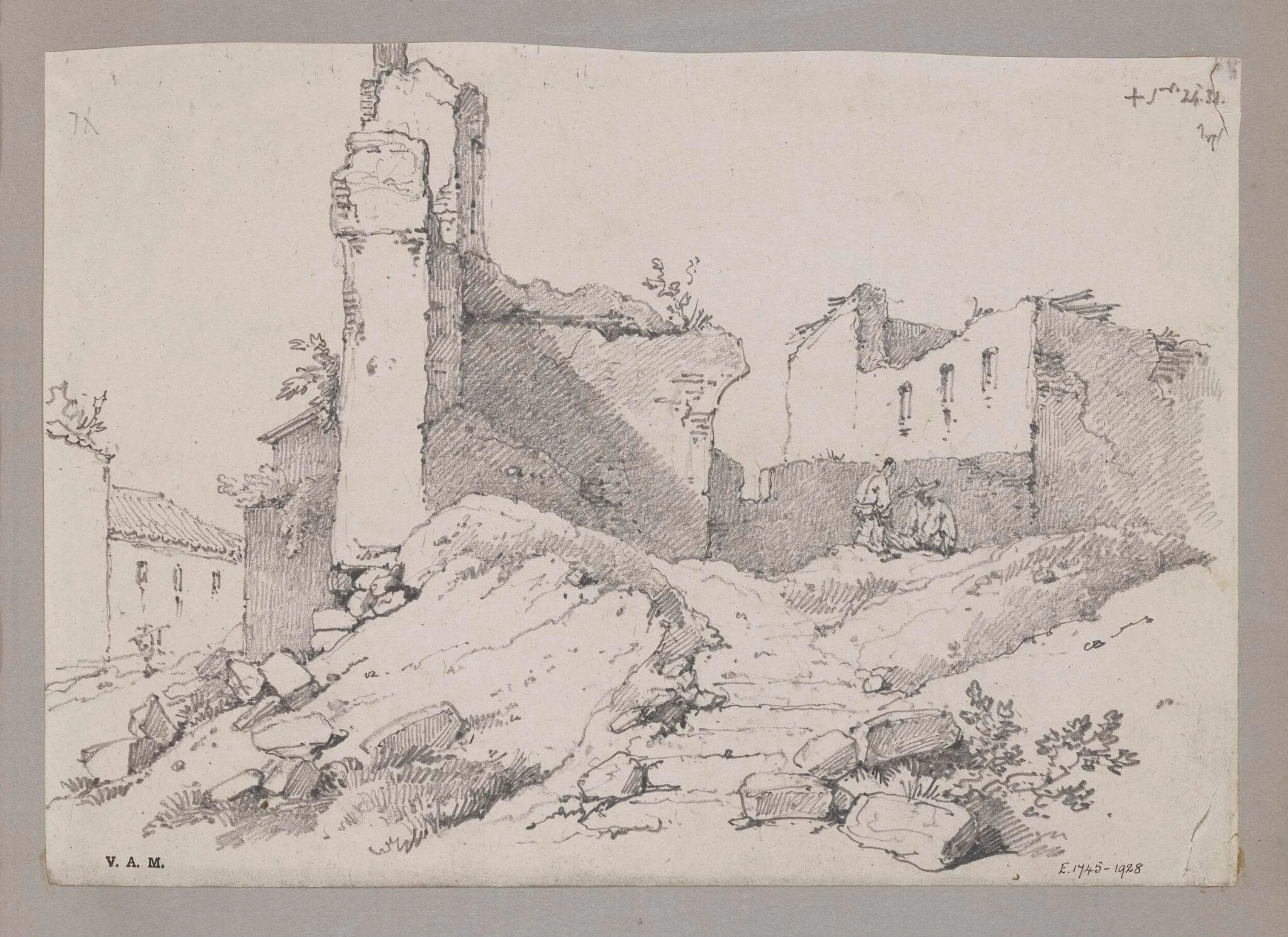 Ruins of the Swedish Factory, Macao, 1831