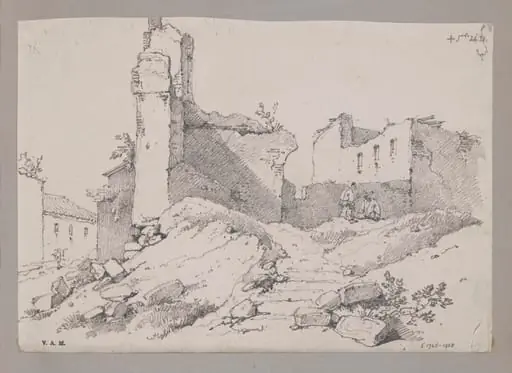 Ruins of the Swedish Factory, Macao, 1831