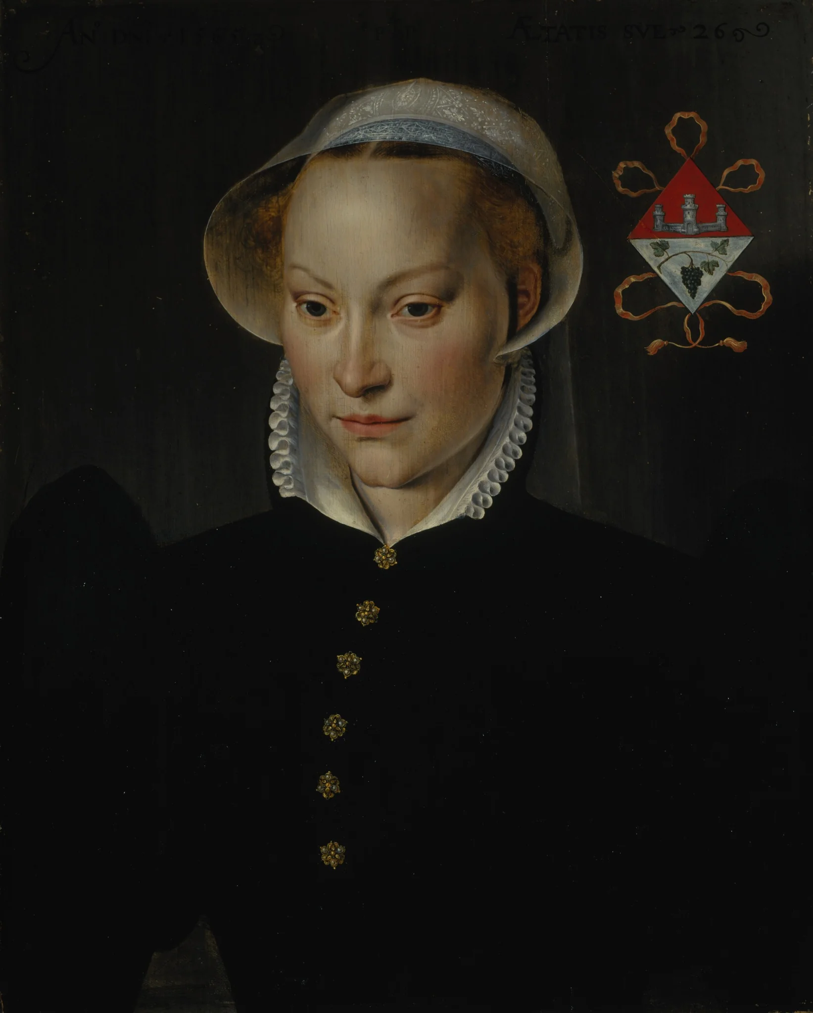 A Married Lady of Bruges, aged 26, by Pieter Pourbus, oil, 1565