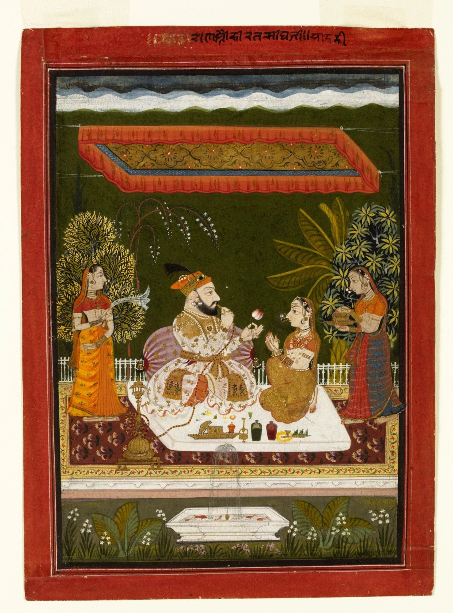 Rana Kirat Singh of Udaipur, by Unknown, paint, 1730
