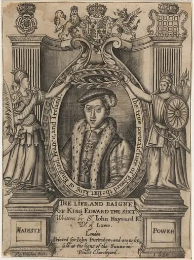 Title Plate to John Hayward, Life and Reigne of King Edward the Sixth
