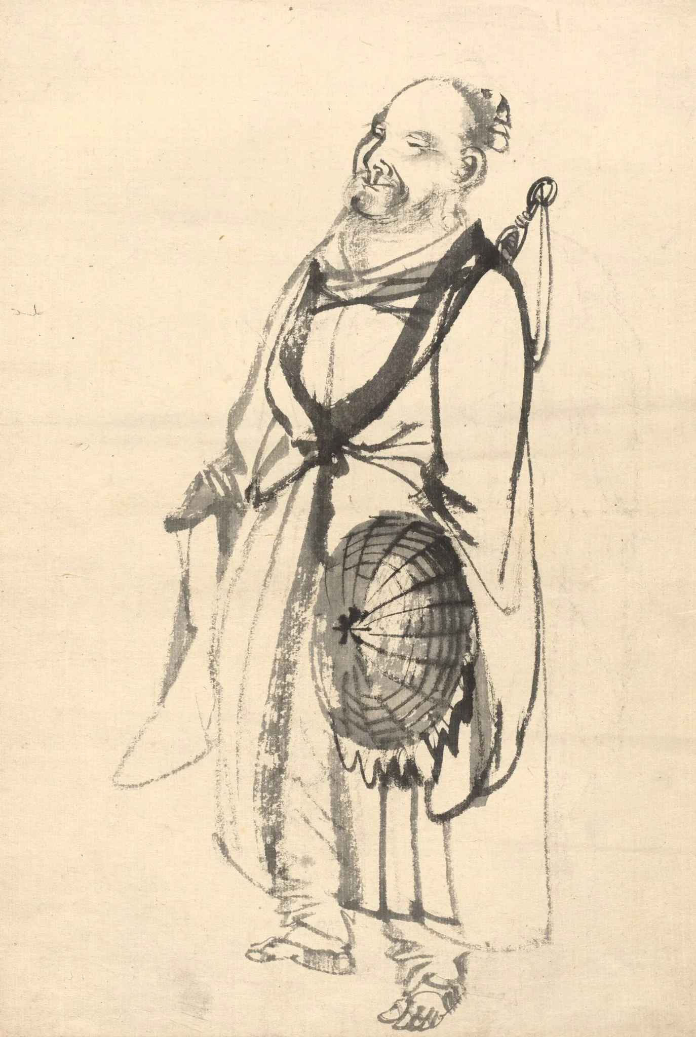 The Wandering Hermit, by Kōno Bairei, 1888