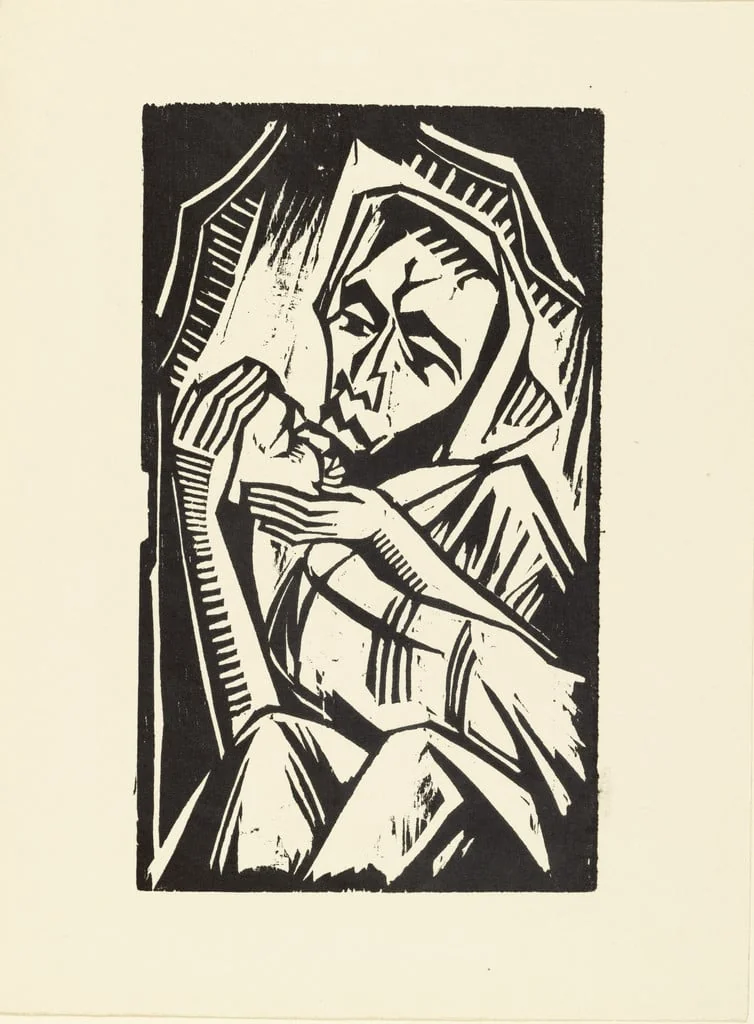Untitled, by Max Pechstein, ink, 1918