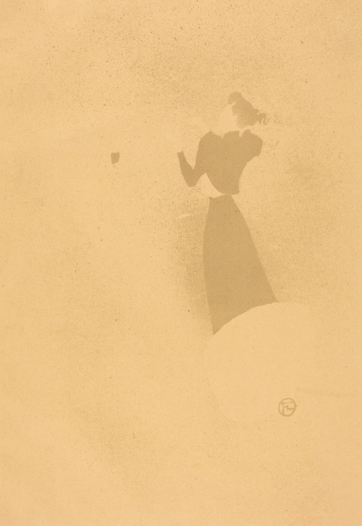 The Milliner (La Modiste - Renée Vert), by Henri de Toulouse-Lautrec, ink, 1893