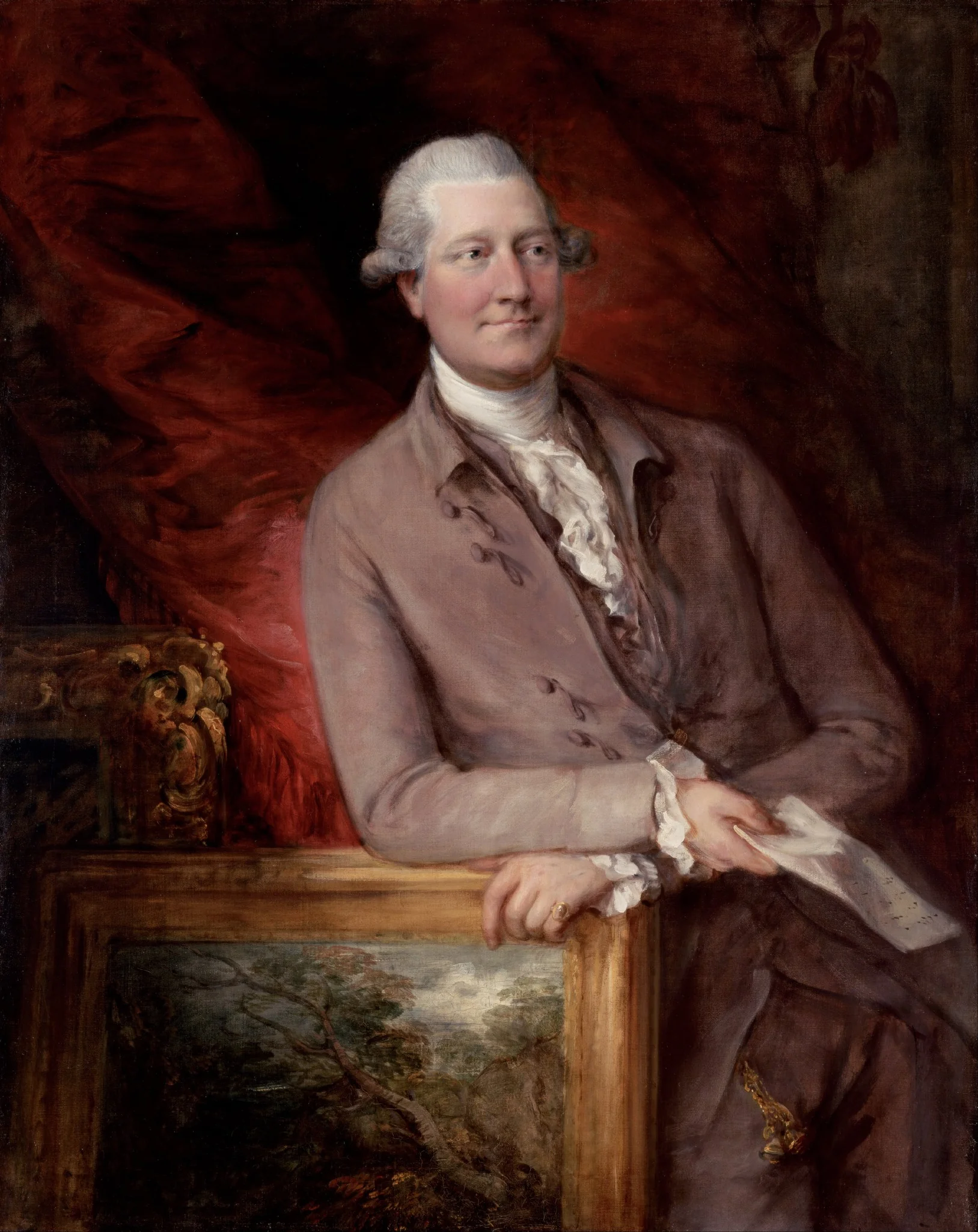 Portrait of James Christie (1730 - 1803), by Thomas Gainsborough, oil, 1790
