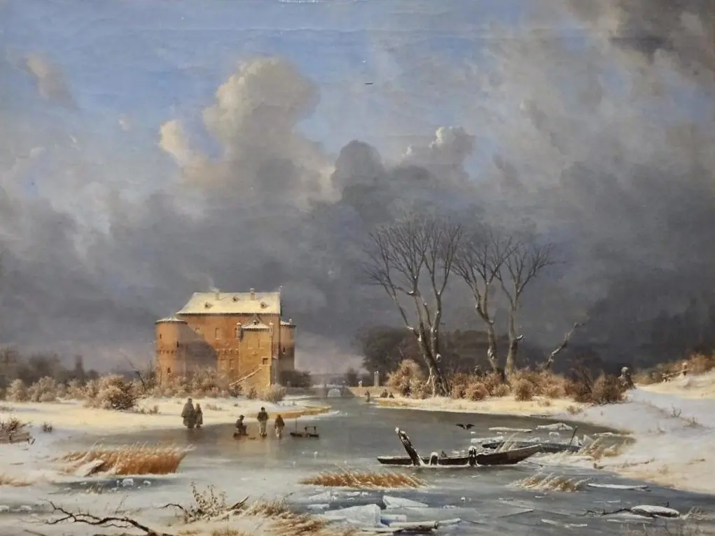 Snow scene - the Haunted House,