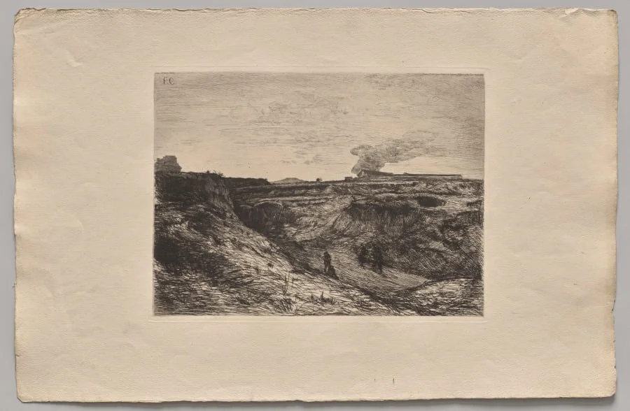 Quarries Near Montmartre, by Nicolas-François Chifflart, 1865