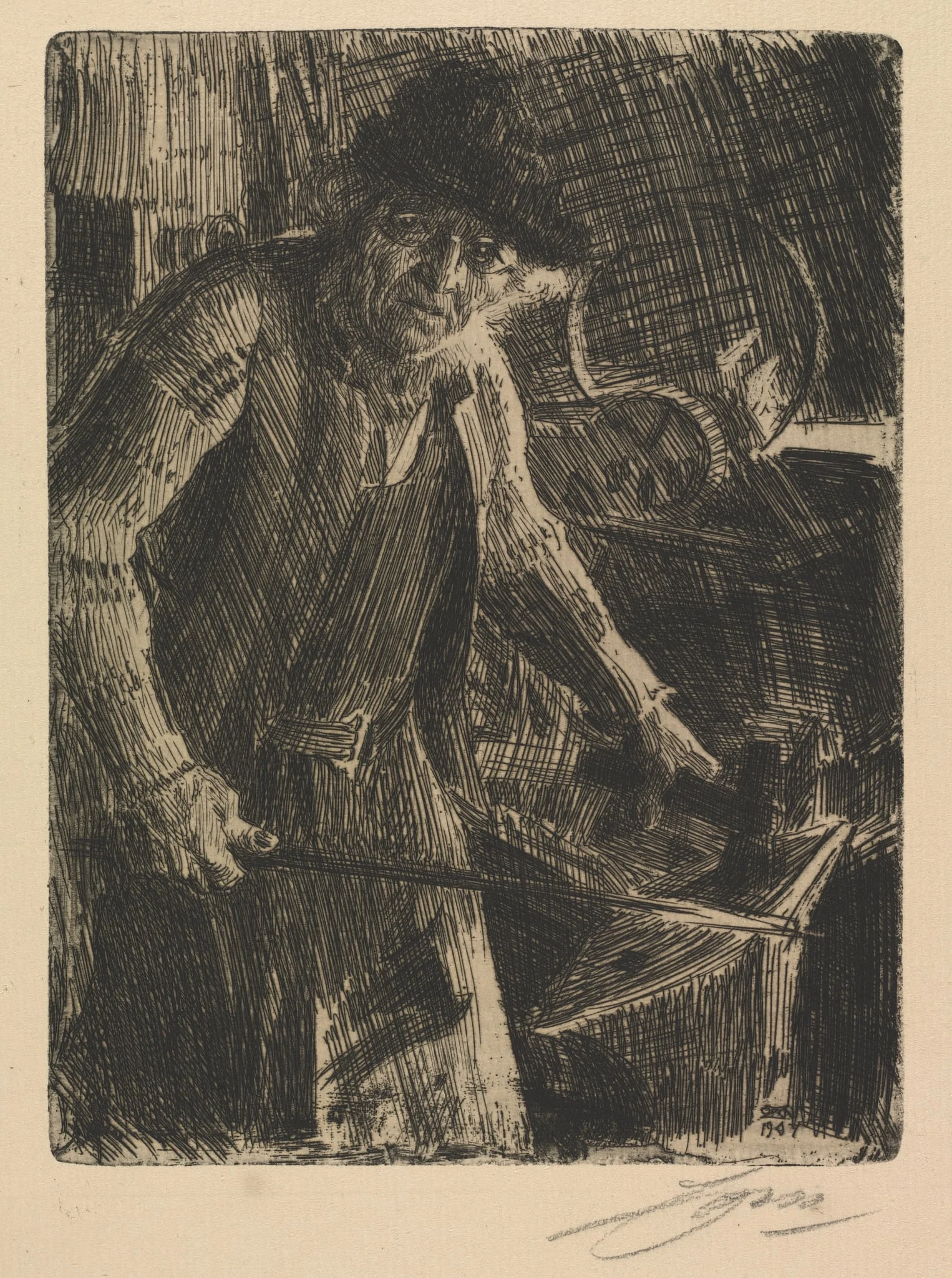 The Master-smith, by Anders Zorn, 1907