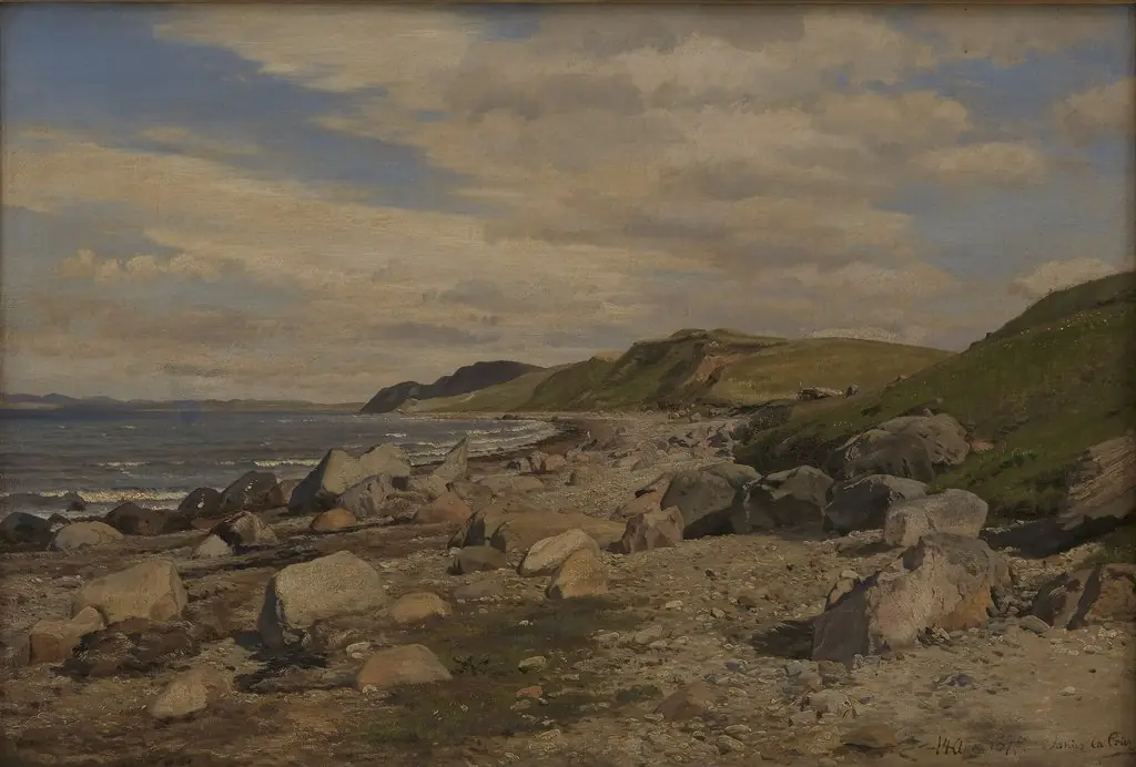 Strandparti ved Helgenæs