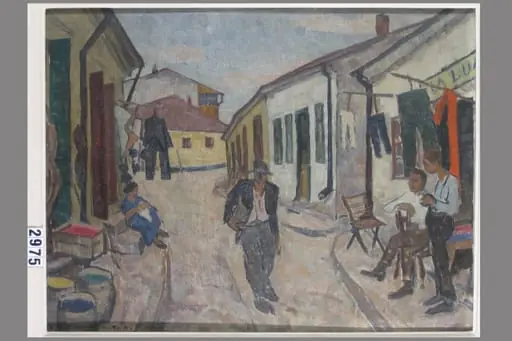 Peisaj cu case