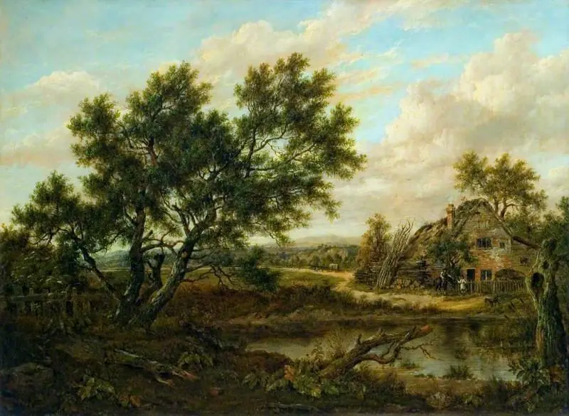 Landscape with a Cottage and Figures