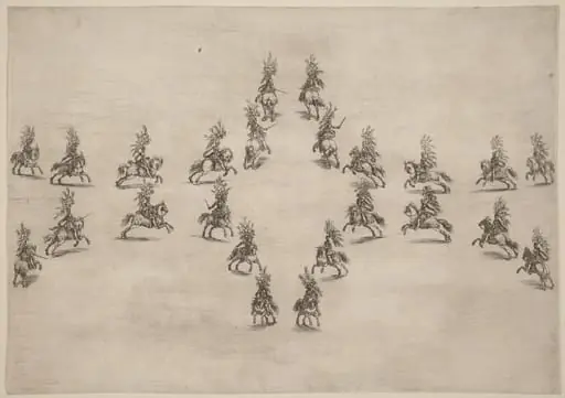 Twenty-Four Cavaliers in an Oval