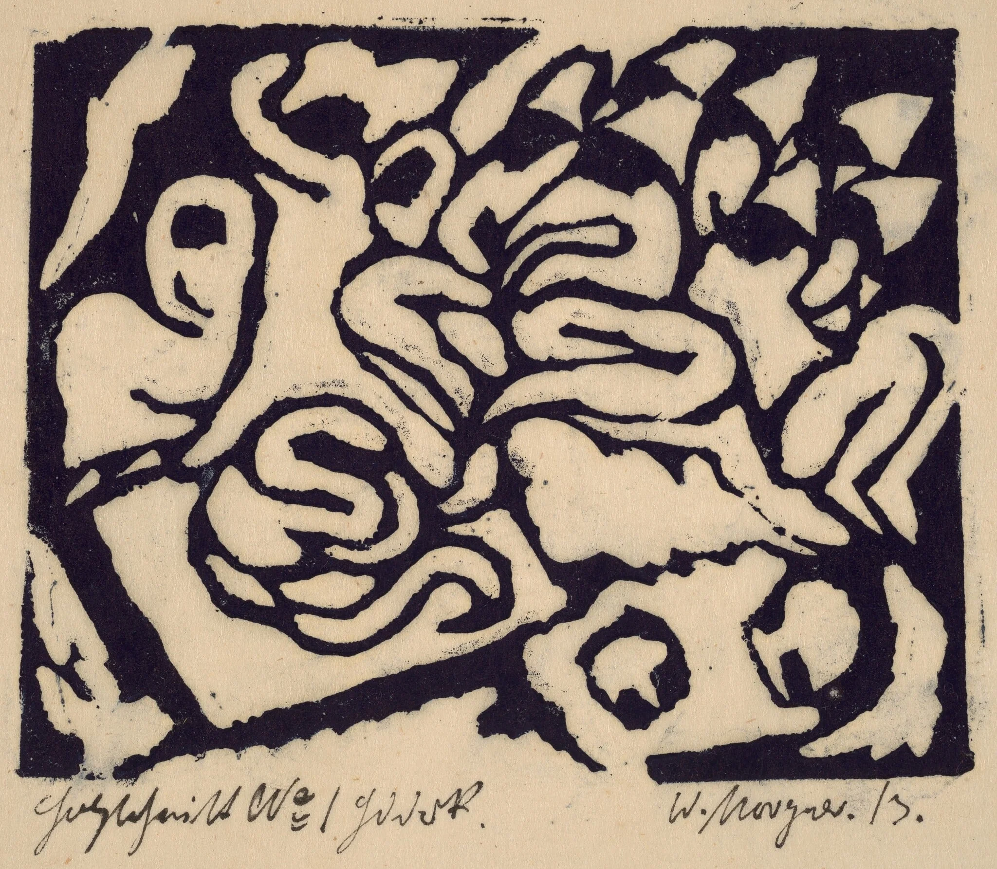 Flagellation, by Wilhelm Morgner, 1913