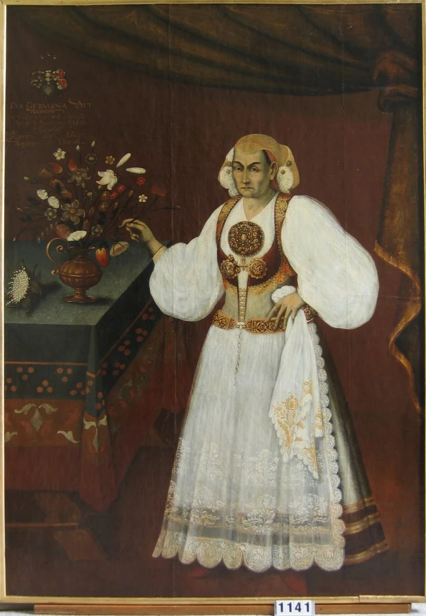 Eva Germana Armbruster născută von Rammeln (în registul inventar: Eva Rammlerin Pomeriana), by Jeremias Stranovius I, unspecified, 1680