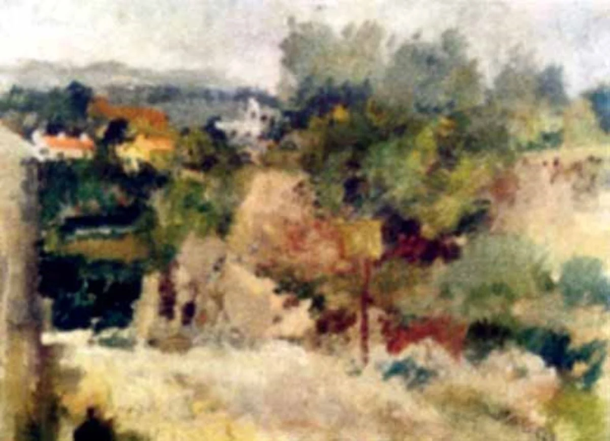 Peisaj din Franța (Drum la Cassis), by Lucian Grigorescu, unspecified, 1934