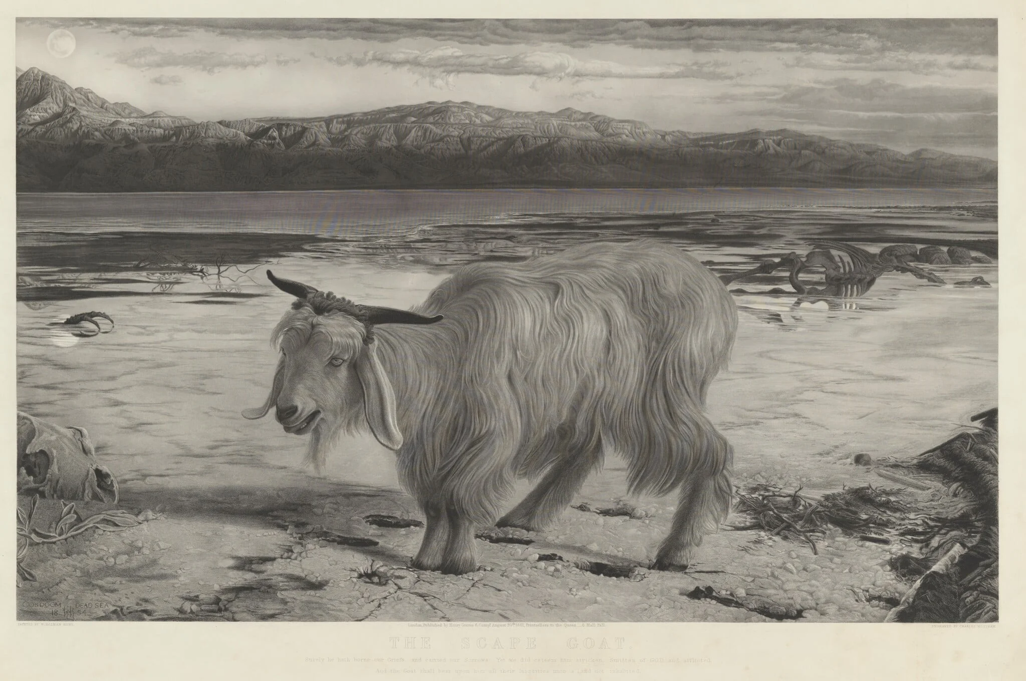 The Scapegoat, by Charles Mottram, ink, 1861