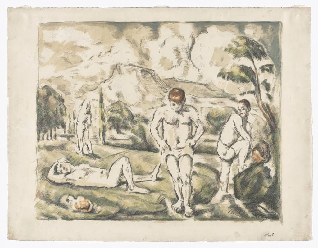 Untitled, by Paul Cezanne, ink, 1896