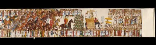A scroll-painting