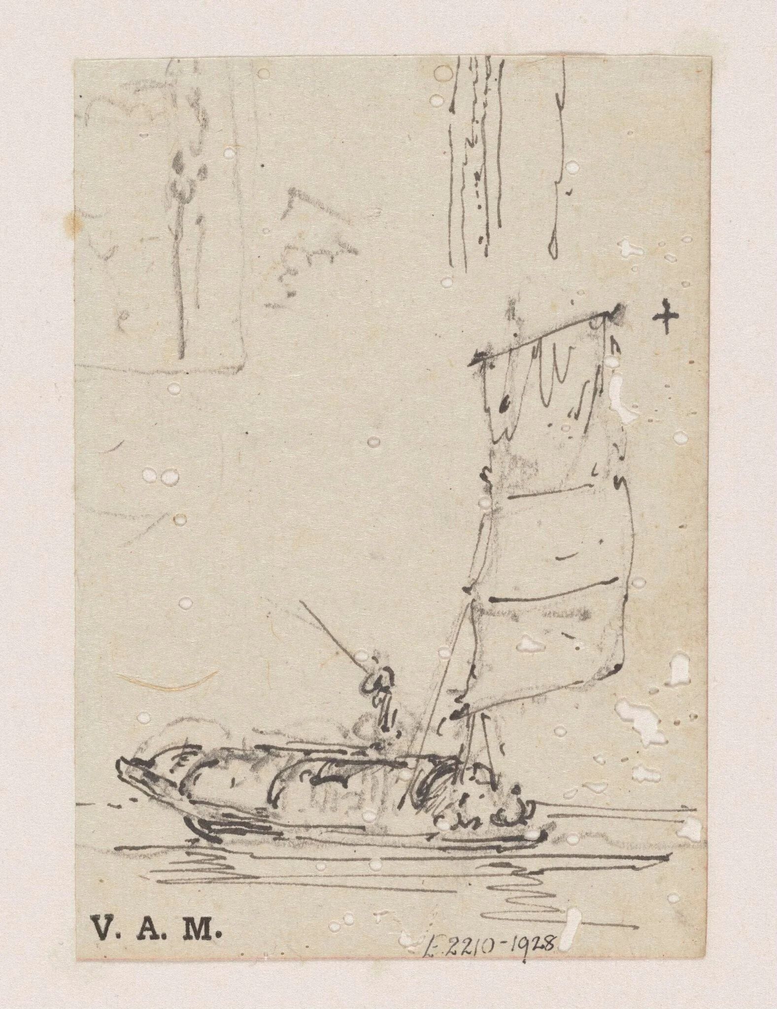 A small boat under sail, by George Chinnery, 19