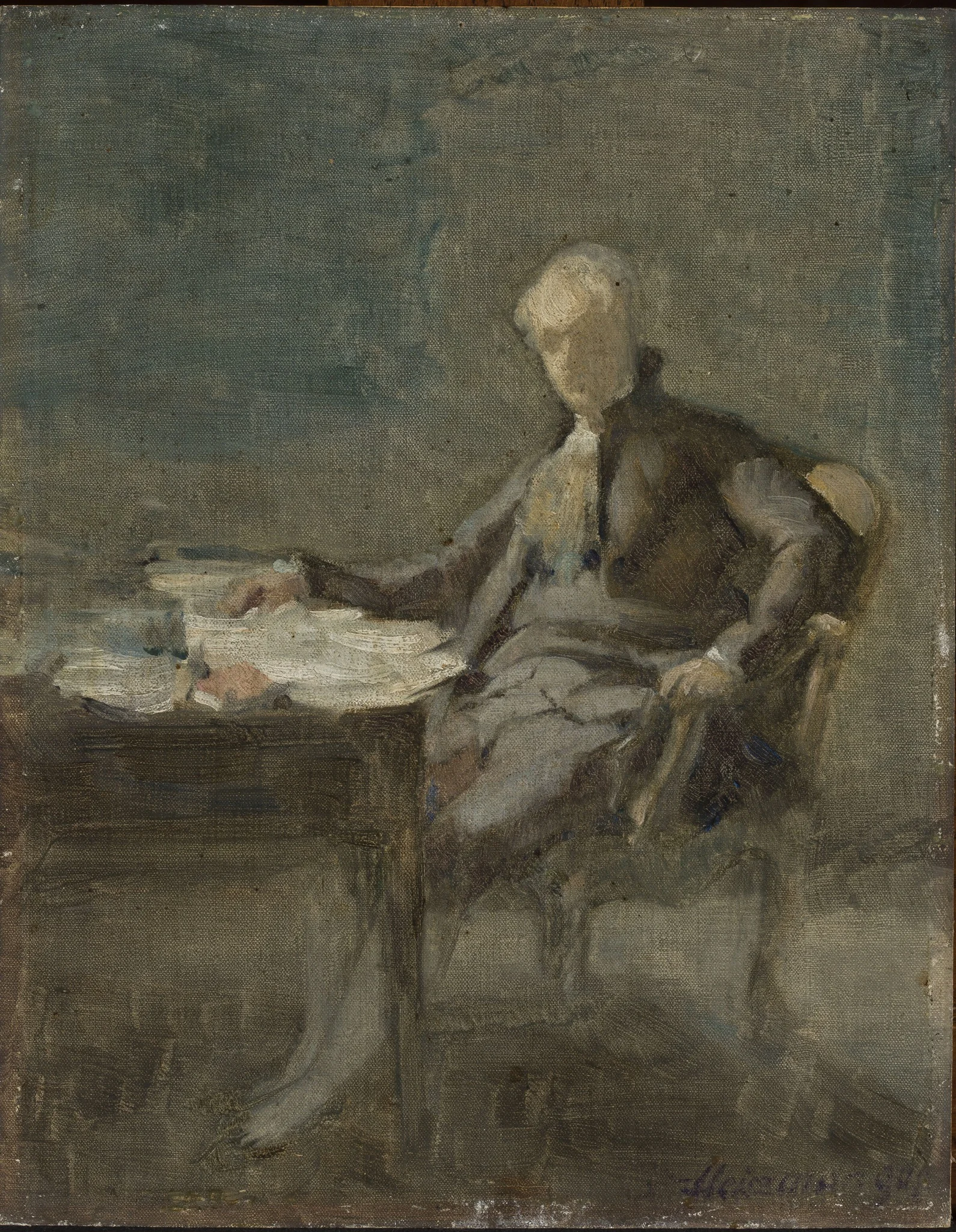 Portrait of a man in the 18th-century costume