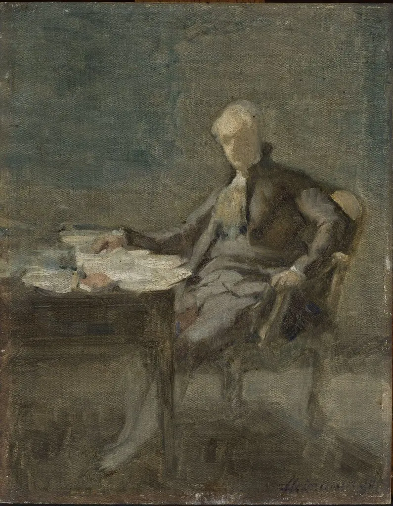 Portrait of a man in the 18th-century costume