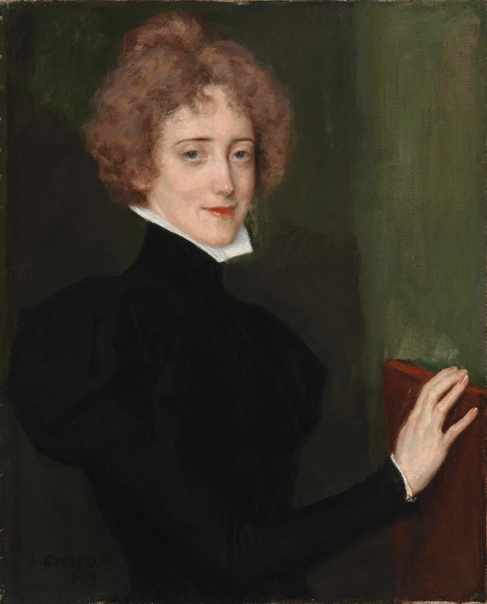 Kirjailijatar Elsa Lindbergin muotokuva, by Albert Edelfelt, unspecified, 1889