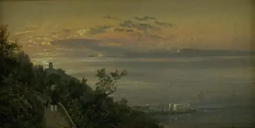 View from the Hills above Castellamare at Naples