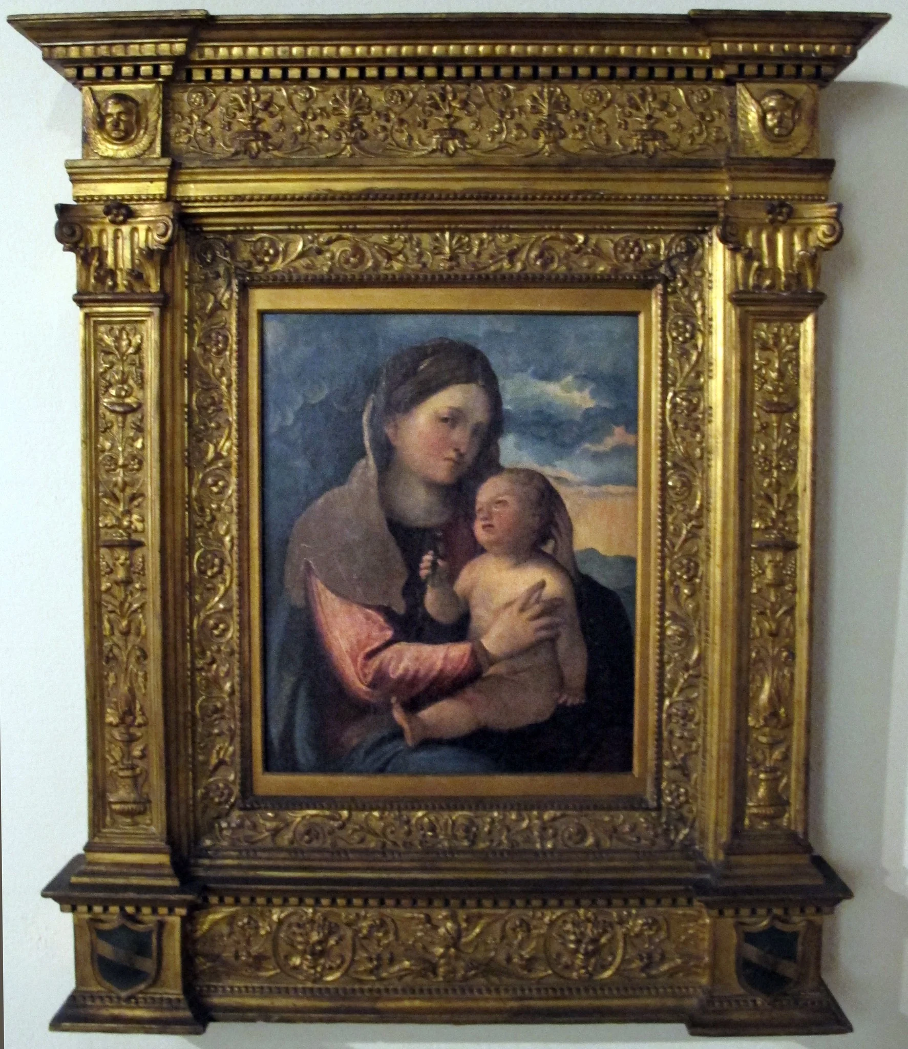 Virgin and Child, by Altobello Melone, unspecified, 1524