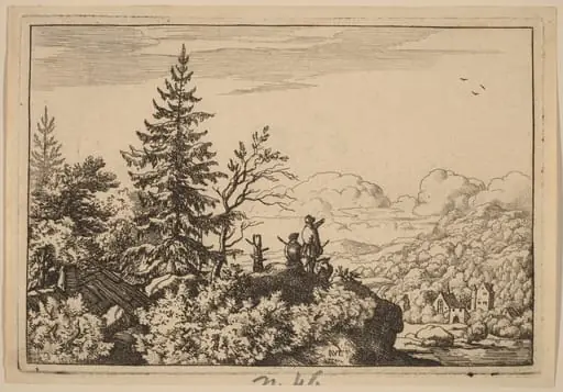 Two Men on a Hill