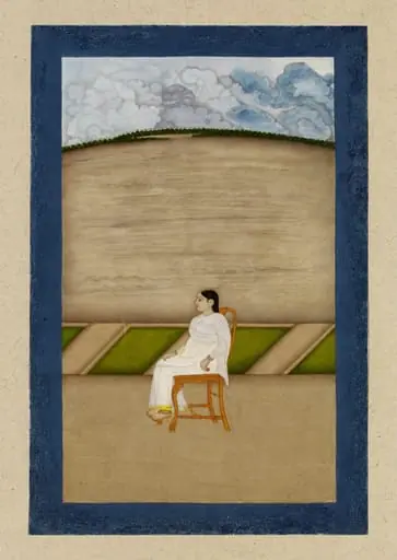 A Seated woman
