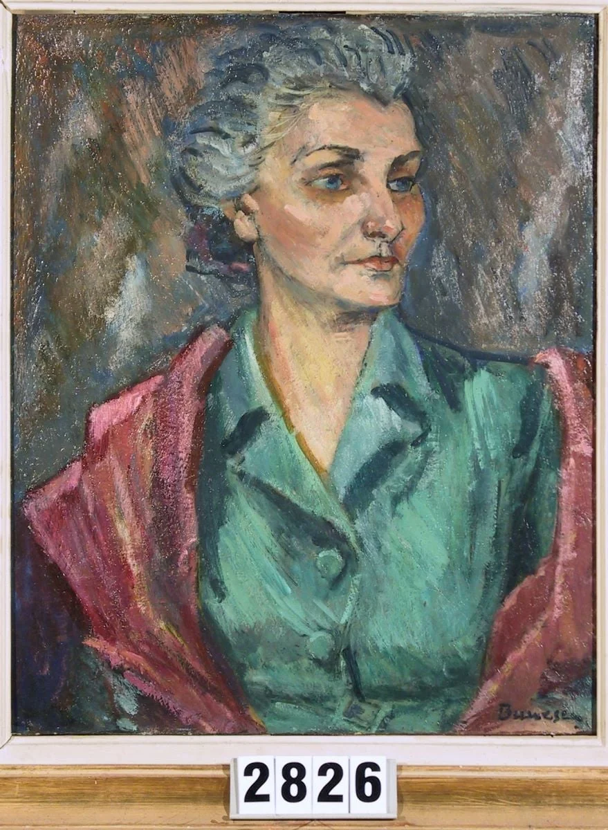 Soția pictorului, by Marius Bunescu, 1931