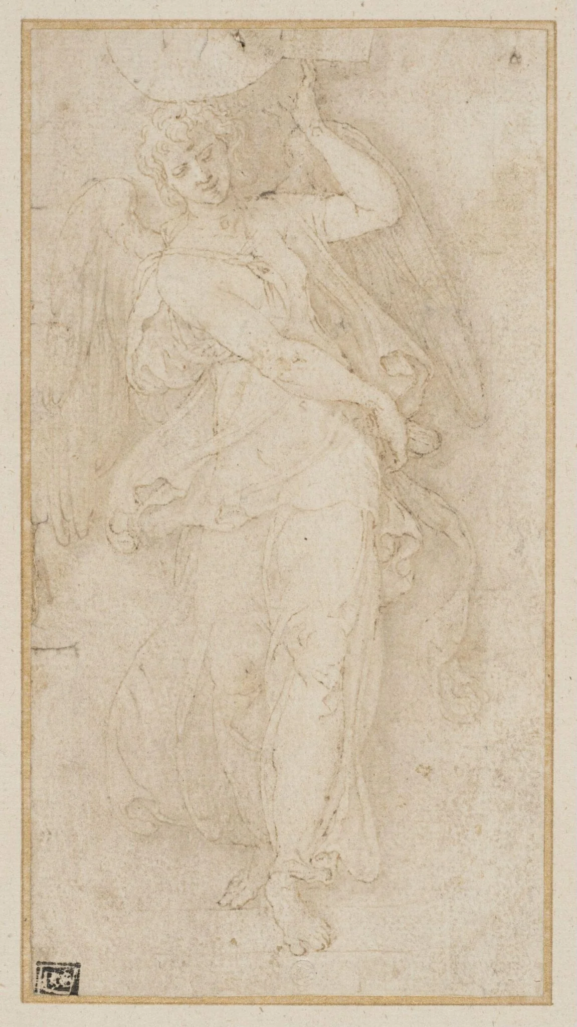 A nymph dancing, by Unknown, 1550