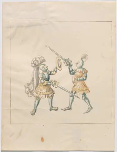 Foot Combat with Swords and Buckler Shields