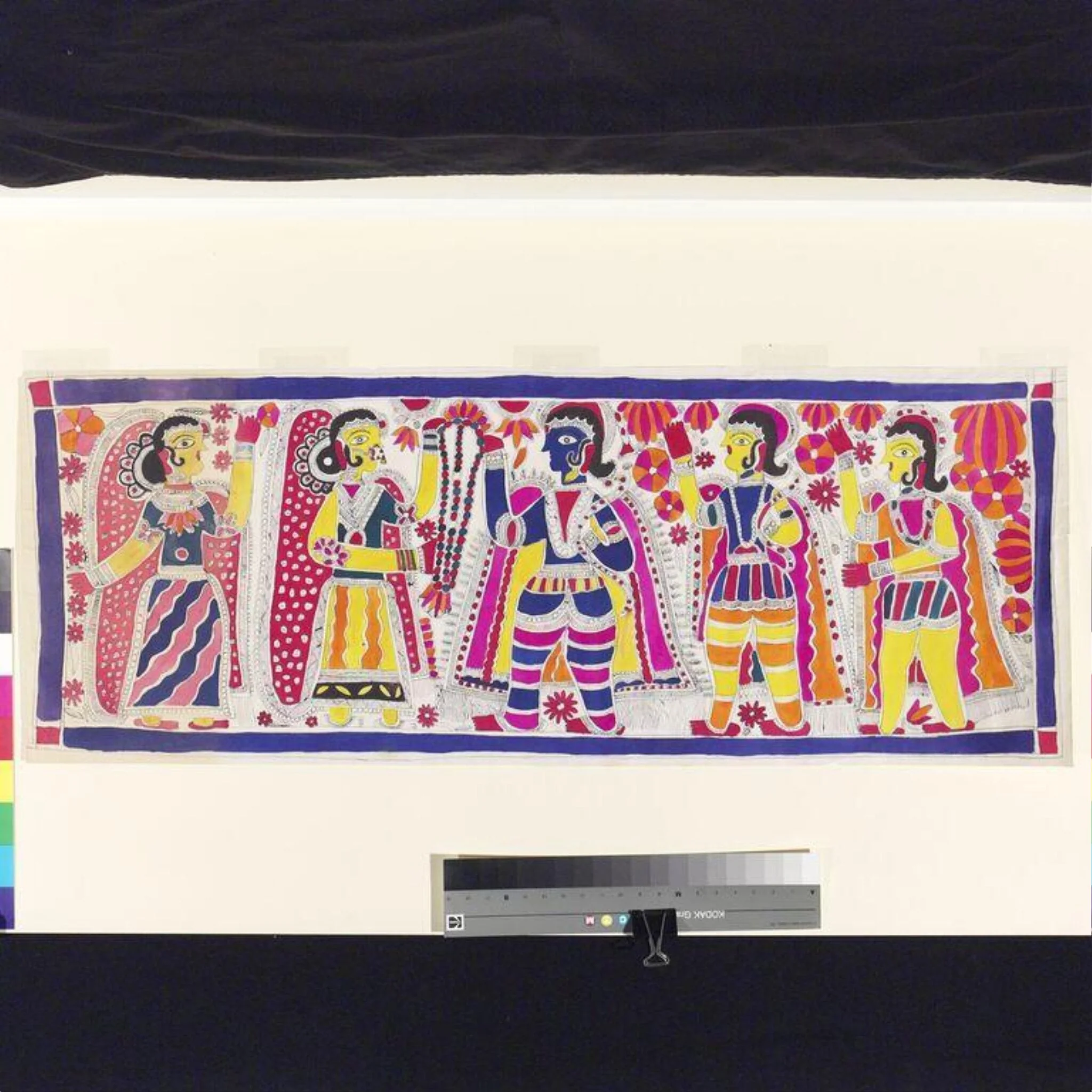 Rama and Sita, by Unknown, paint, 1973