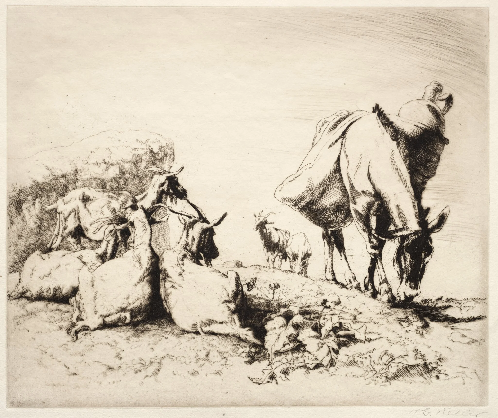 A Roadside in Spain, by Henry Keller, 1926