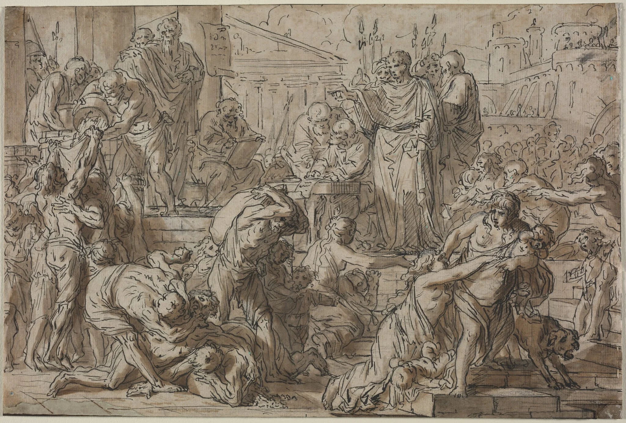 Roman Subject, by Philibert-Benoît de La Rue, 1704