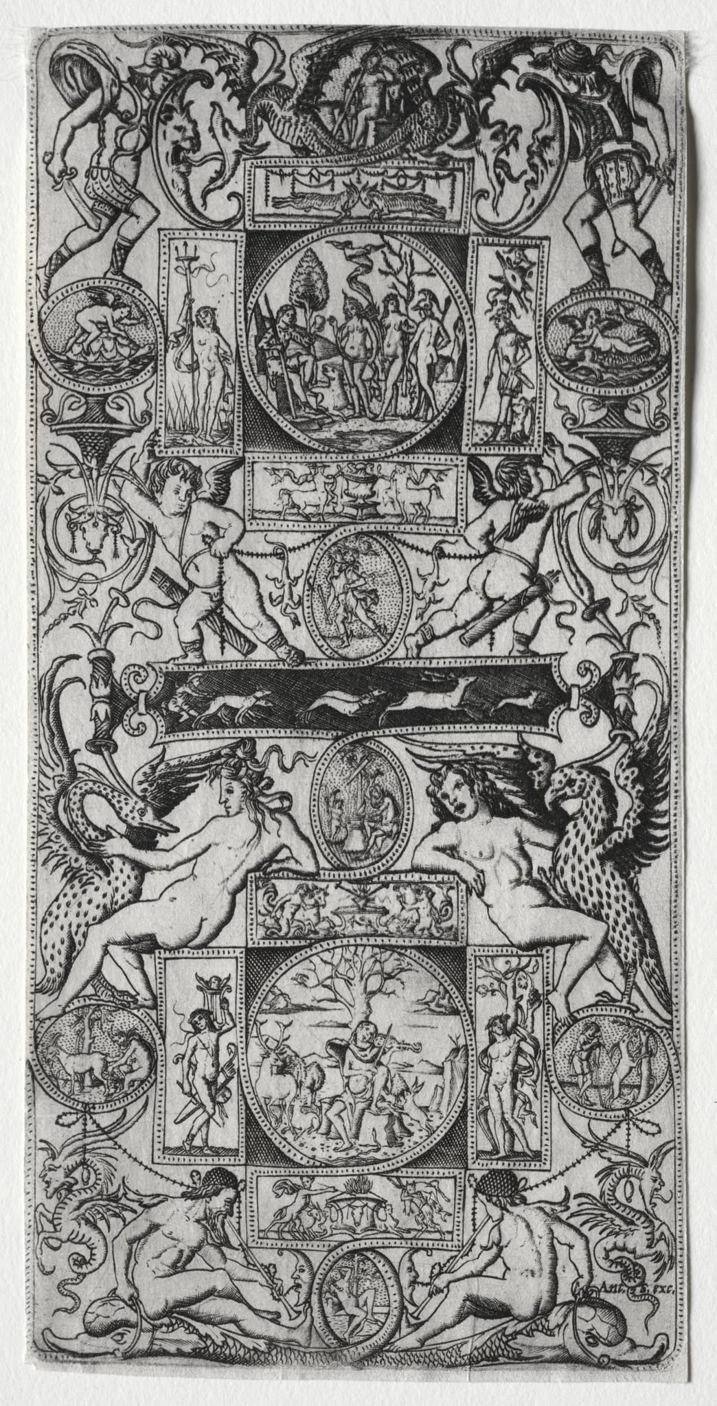 Orpheus and the Judgment of Paris, by Nicoletto da Modena, 1507