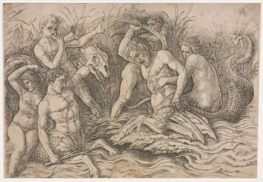 Battle of the Sea Gods - right portion