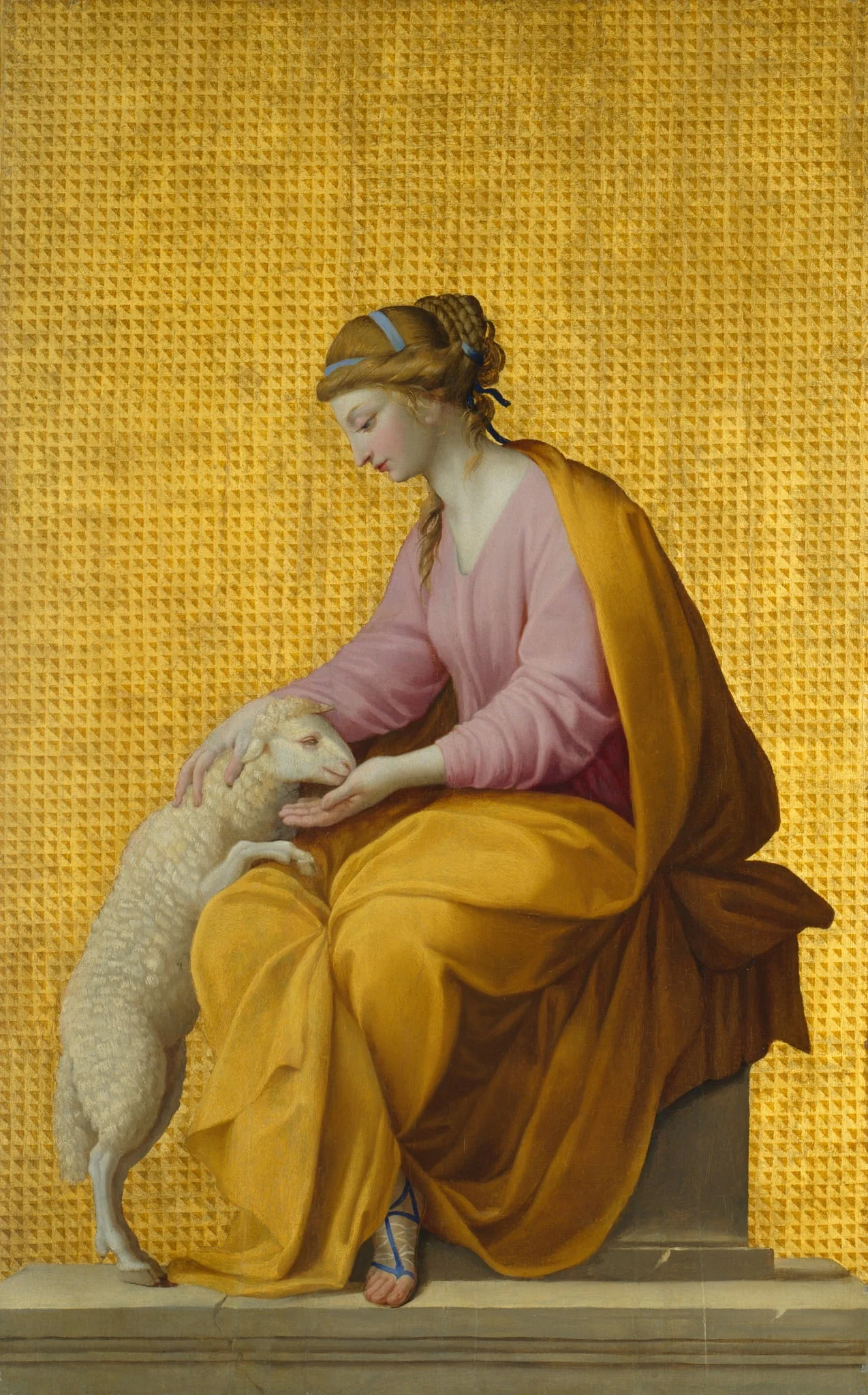 Meekness, by Eustache Le Sueur, oil, 1650