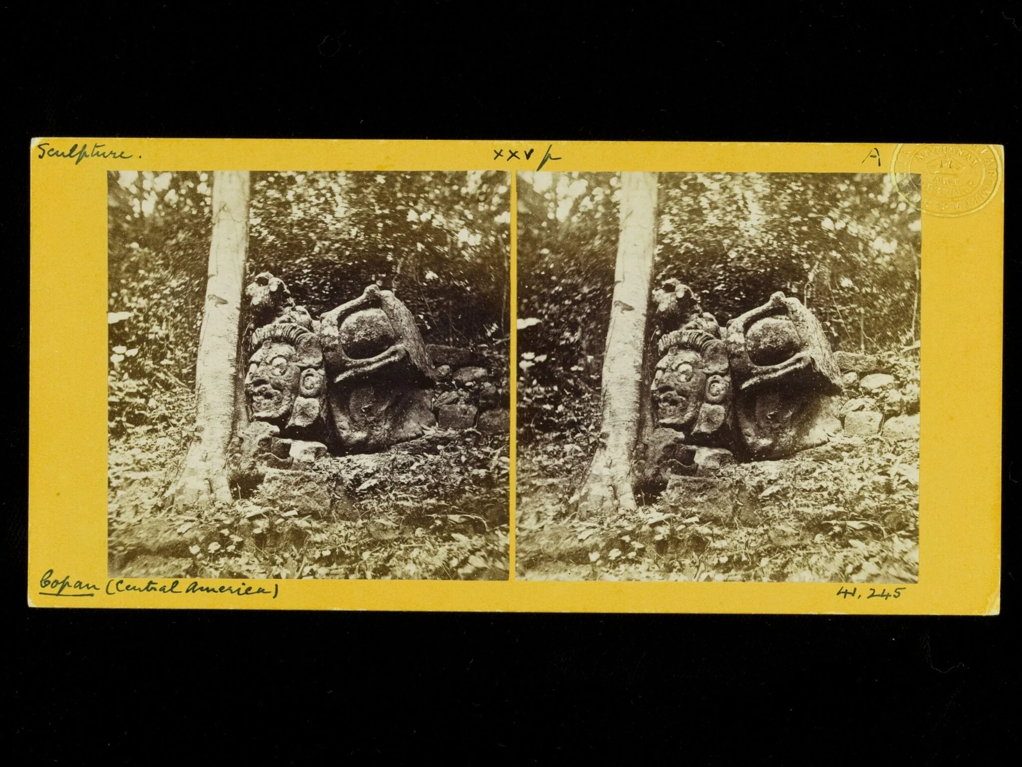 Head with other sculptured stones