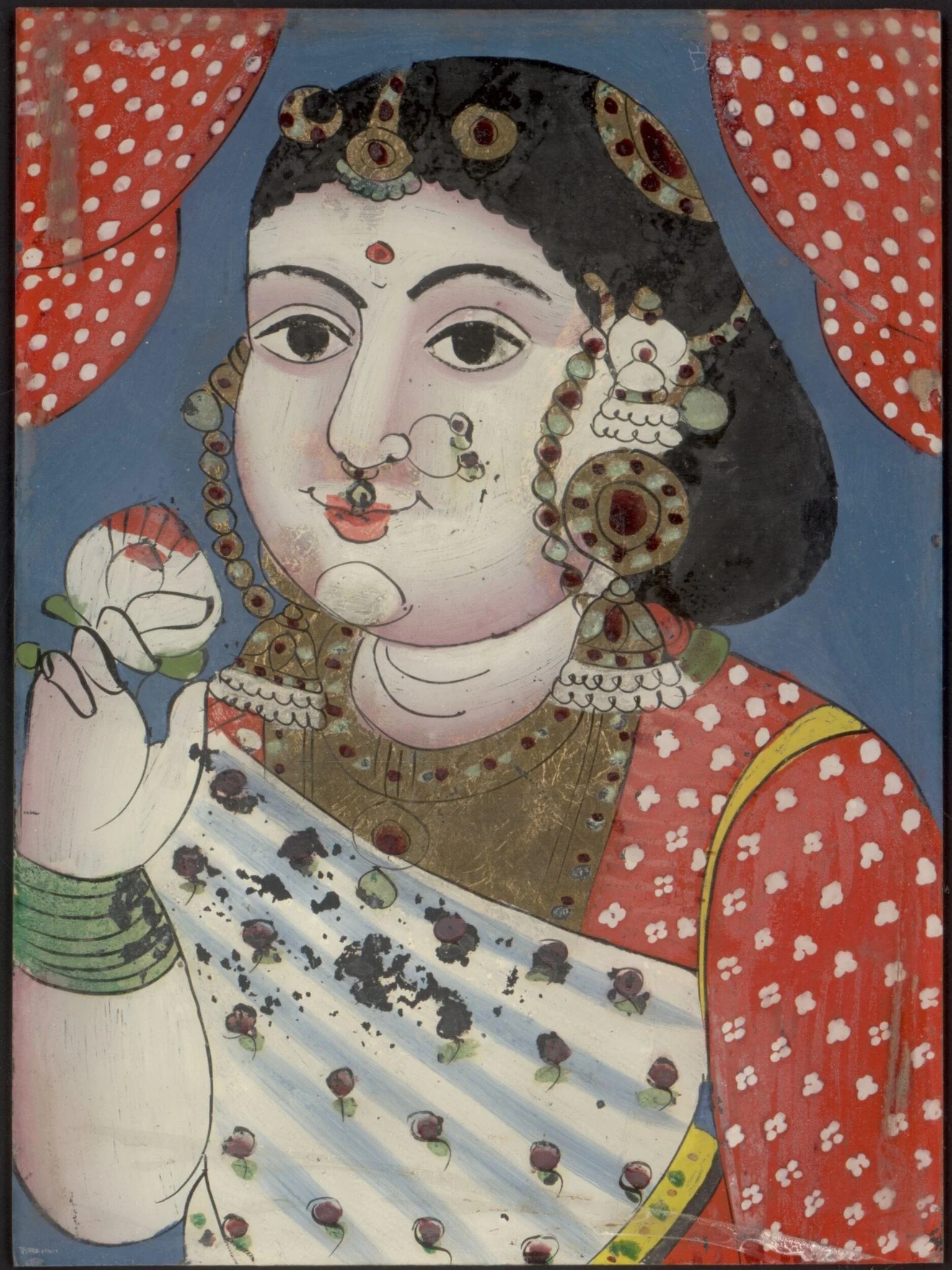 One of two portraits., by Unknown, paint, 1860
