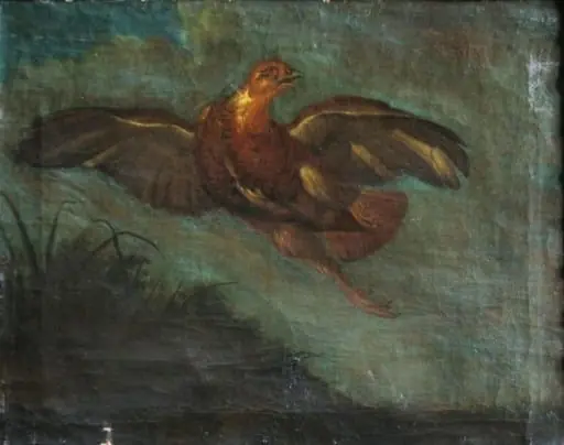 Potârniche zburând ; pandant: Potârnichi speriate