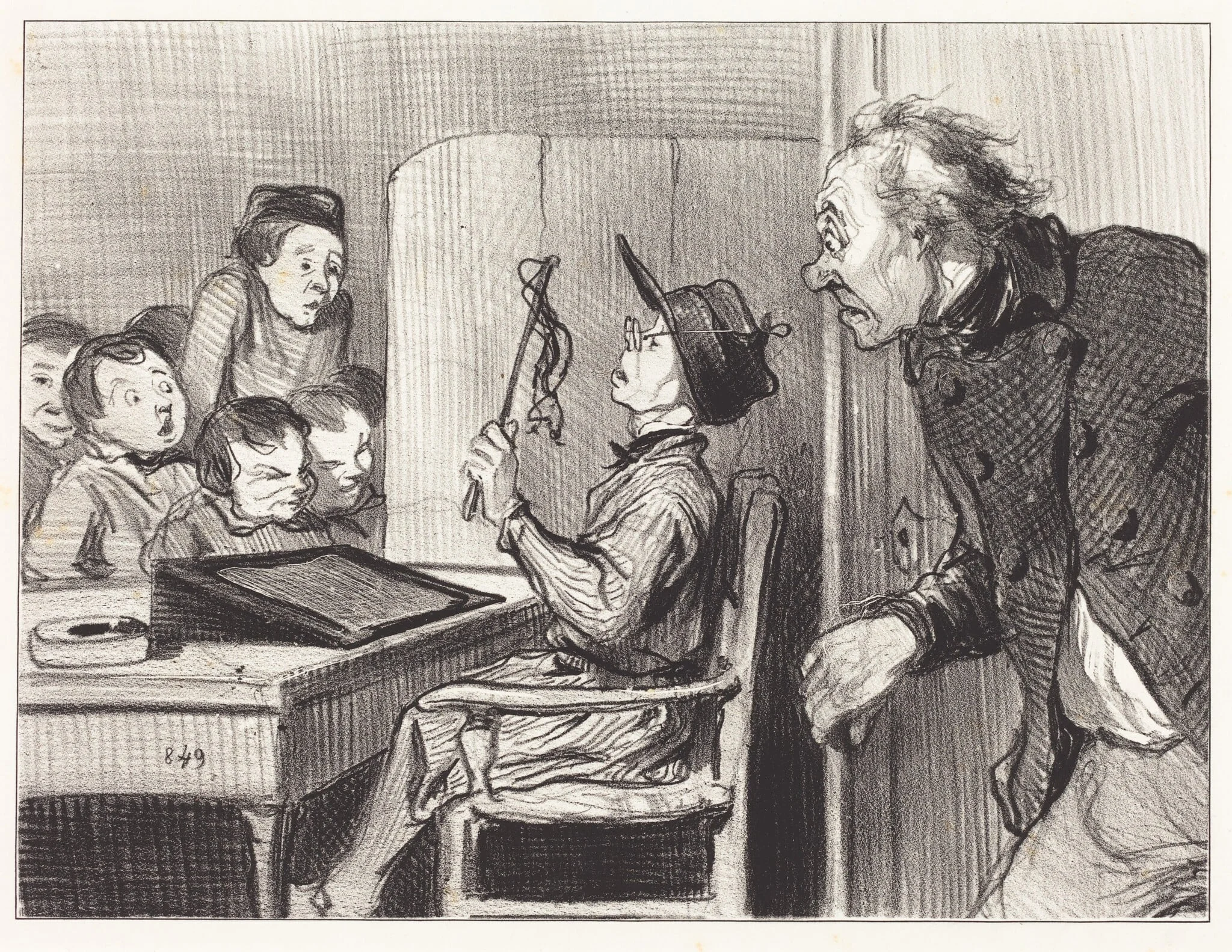 Attends... j'te vas en donner... du maitre d'école
