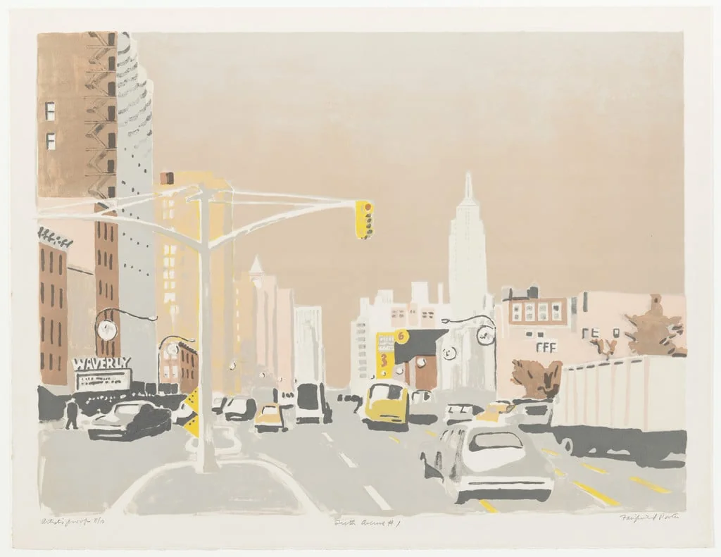 Untitled, by Fairfield Porter, ink, 1971